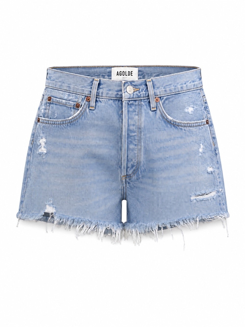 NWT AGOLDE Parker Vintage Cut Off Denim Shorts Swapmeet Size 28
